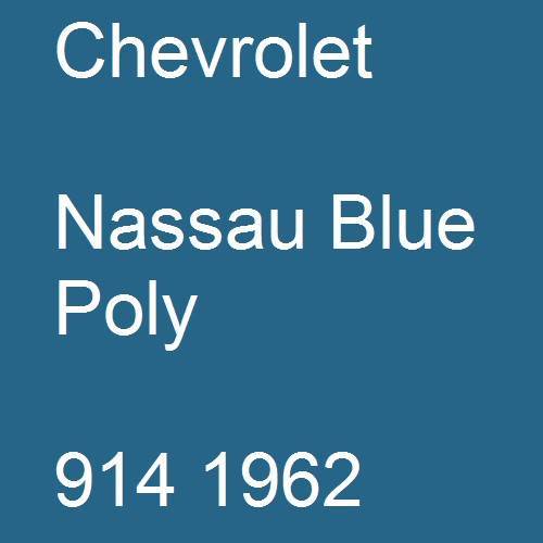 Chevrolet, Nassau Blue Poly, 914 1962.